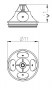 KVK-Electro: Крышка конусная U 71 KP-M5 - втулка М5